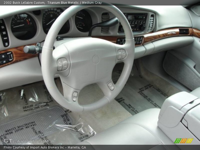 Titanium Blue Metallic / Medium Gray 2002 Buick LeSabre Custom