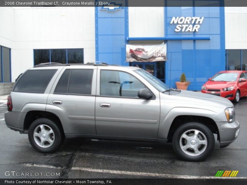 Graystone Metallic / Ebony 2008 Chevrolet TrailBlazer LT