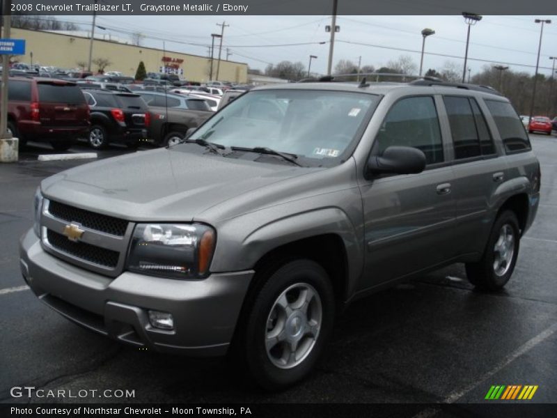 Graystone Metallic / Ebony 2008 Chevrolet TrailBlazer LT
