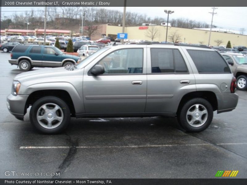 Graystone Metallic / Ebony 2008 Chevrolet TrailBlazer LT