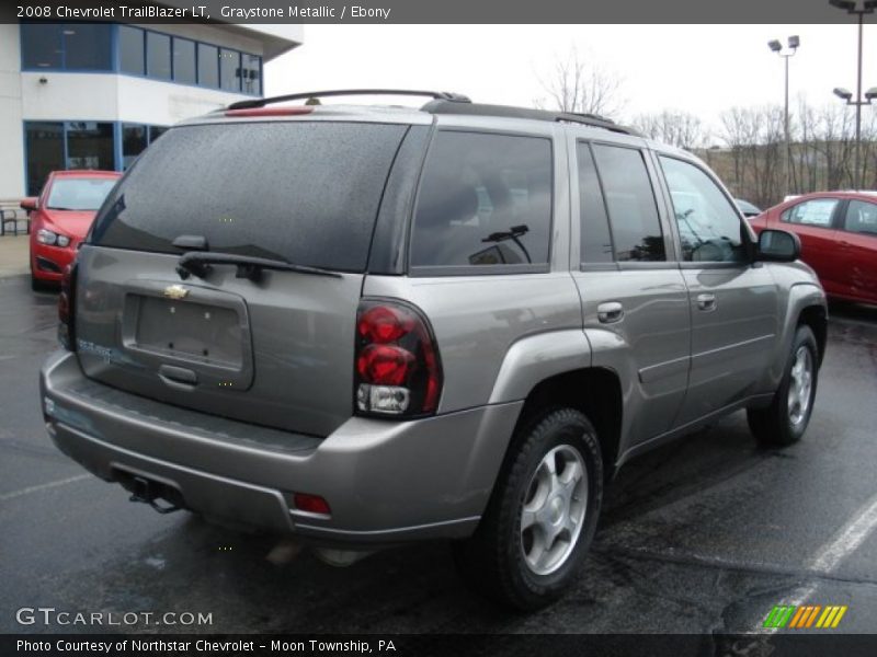 Graystone Metallic / Ebony 2008 Chevrolet TrailBlazer LT