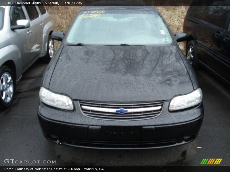 Black / Gray 2003 Chevrolet Malibu LS Sedan