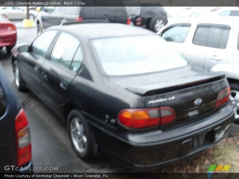 Black / Gray 2003 Chevrolet Malibu LS Sedan