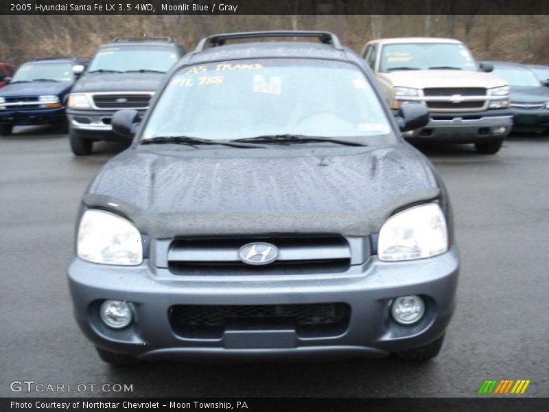 Moonlit Blue / Gray 2005 Hyundai Santa Fe LX 3.5 4WD