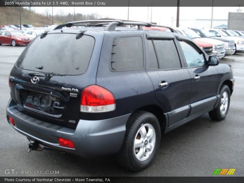 Moonlit Blue / Gray 2005 Hyundai Santa Fe LX 3.5 4WD