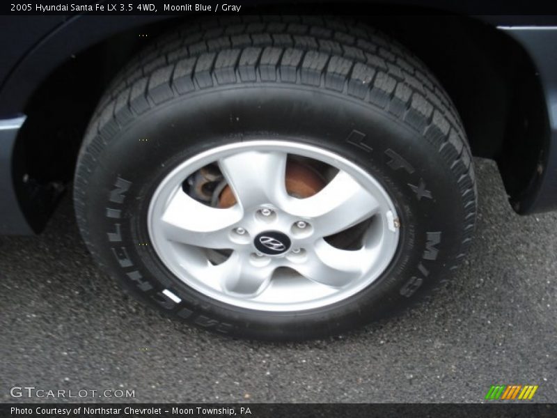Moonlit Blue / Gray 2005 Hyundai Santa Fe LX 3.5 4WD