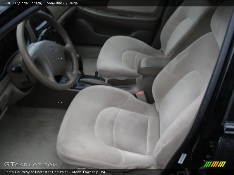 Ebony Black / Beige 2000 Hyundai Sonata