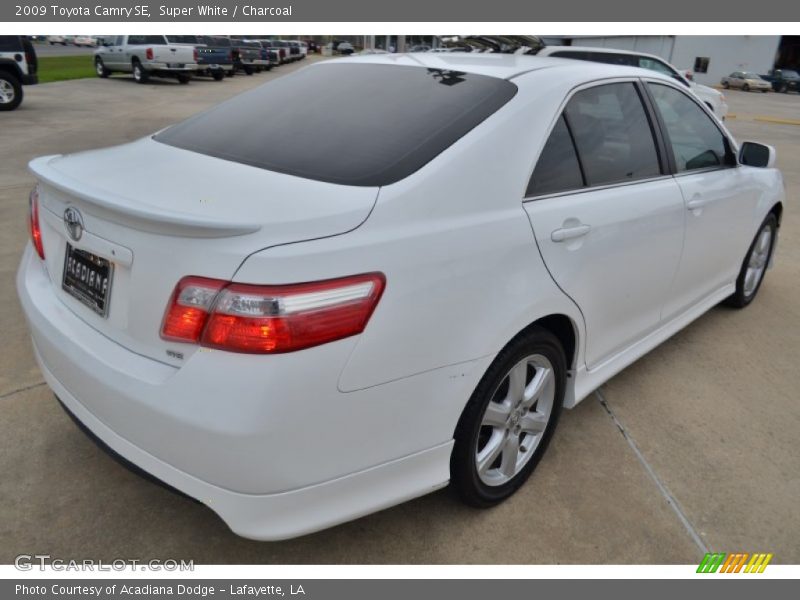 Super White / Charcoal 2009 Toyota Camry SE