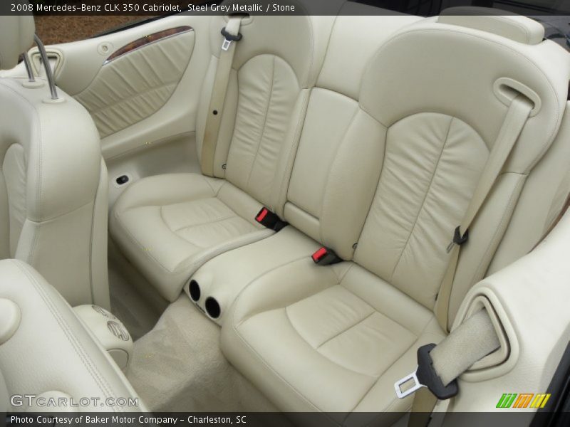 Steel Grey Metallic / Stone 2008 Mercedes-Benz CLK 350 Cabriolet