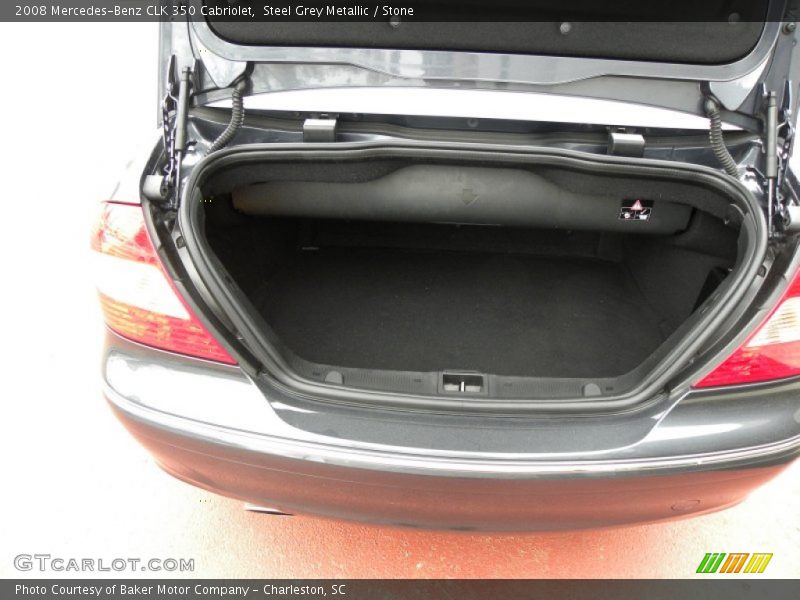 Steel Grey Metallic / Stone 2008 Mercedes-Benz CLK 350 Cabriolet