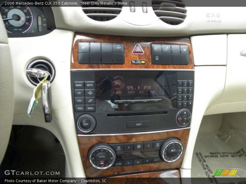 Steel Grey Metallic / Stone 2008 Mercedes-Benz CLK 350 Cabriolet
