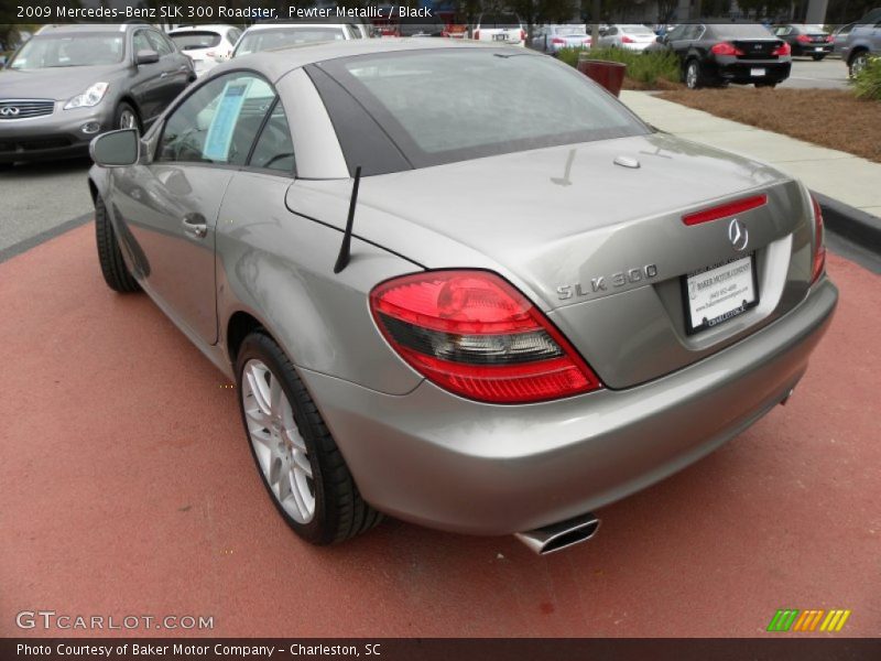 Pewter Metallic / Black 2009 Mercedes-Benz SLK 300 Roadster