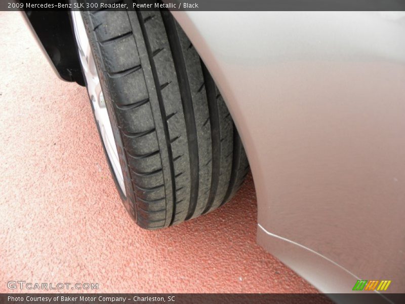 Pewter Metallic / Black 2009 Mercedes-Benz SLK 300 Roadster