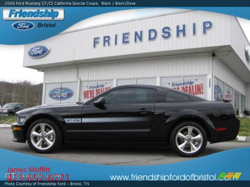 Black / Black/Dove 2009 Ford Mustang GT/CS California Special Coupe
