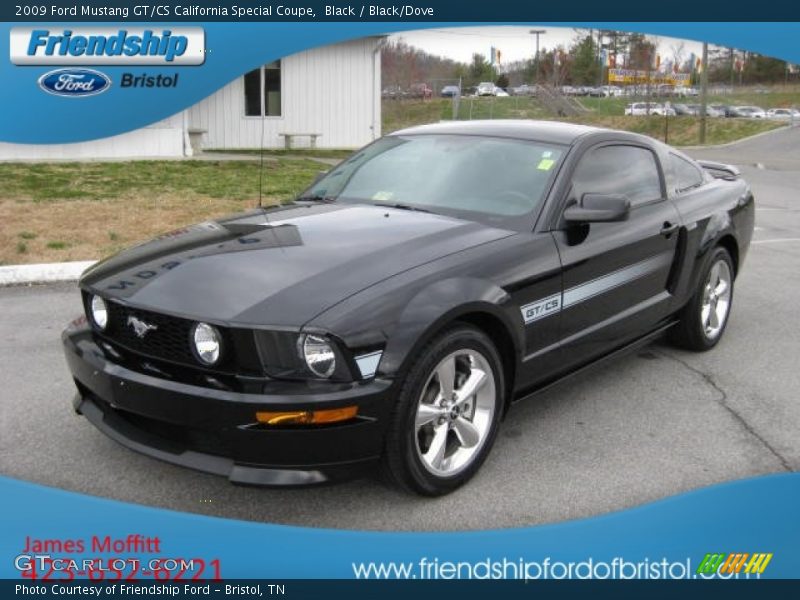 Black / Black/Dove 2009 Ford Mustang GT/CS California Special Coupe