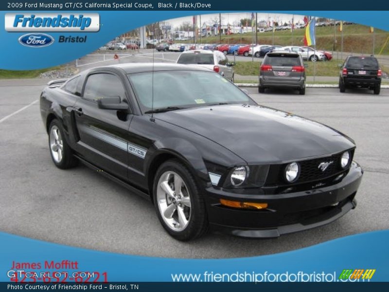 Black / Black/Dove 2009 Ford Mustang GT/CS California Special Coupe