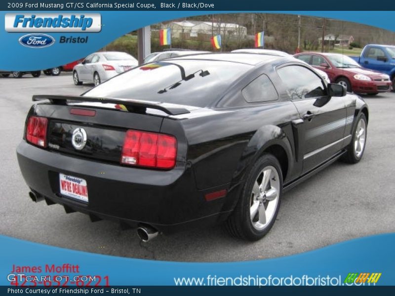 Black / Black/Dove 2009 Ford Mustang GT/CS California Special Coupe