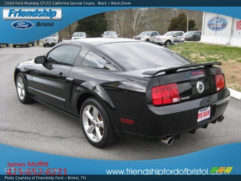 Black / Black/Dove 2009 Ford Mustang GT/CS California Special Coupe