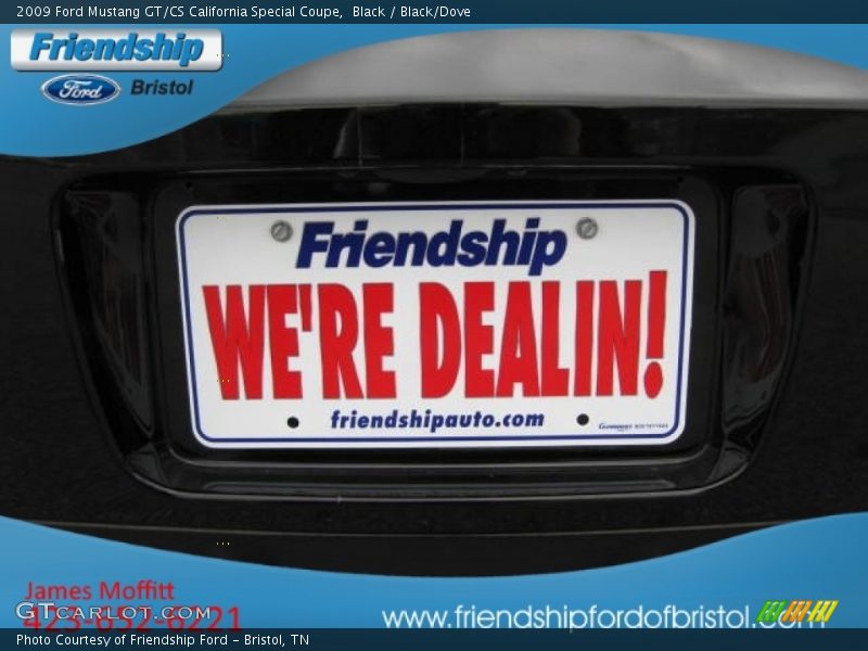 Black / Black/Dove 2009 Ford Mustang GT/CS California Special Coupe