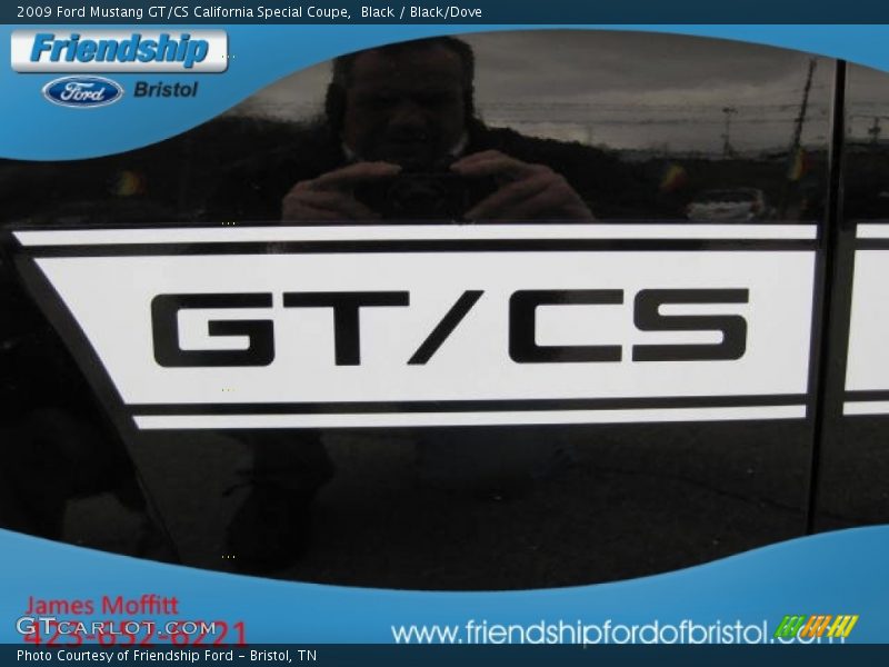 Black / Black/Dove 2009 Ford Mustang GT/CS California Special Coupe