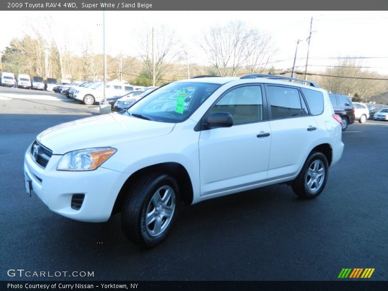 Super White / Sand Beige 2009 Toyota RAV4 4WD
