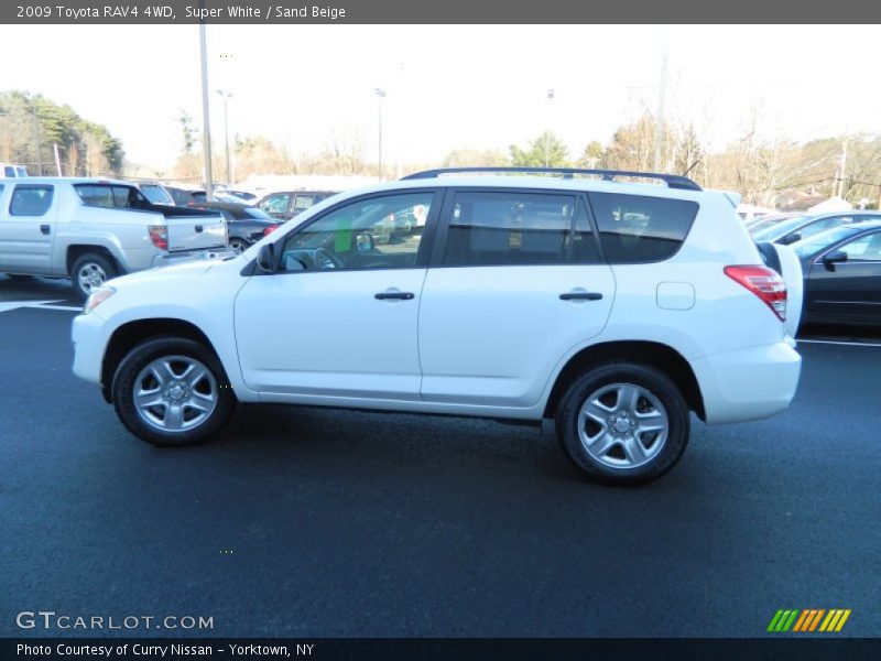 Super White / Sand Beige 2009 Toyota RAV4 4WD