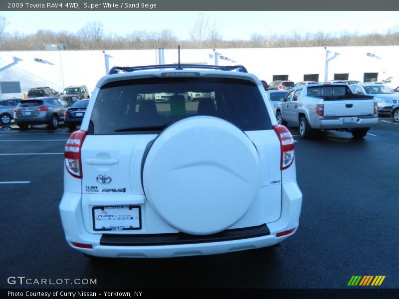 Super White / Sand Beige 2009 Toyota RAV4 4WD