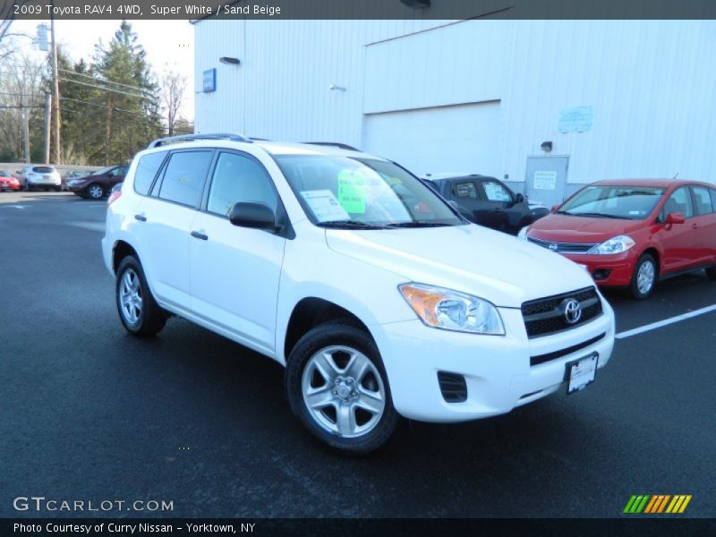 Super White / Sand Beige 2009 Toyota RAV4 4WD