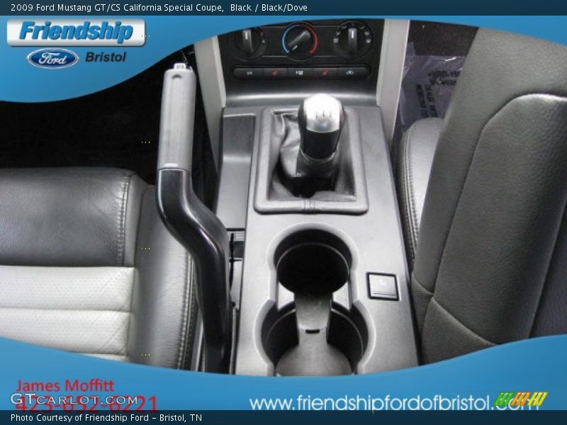 Black / Black/Dove 2009 Ford Mustang GT/CS California Special Coupe