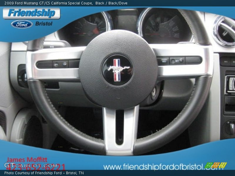 Black / Black/Dove 2009 Ford Mustang GT/CS California Special Coupe