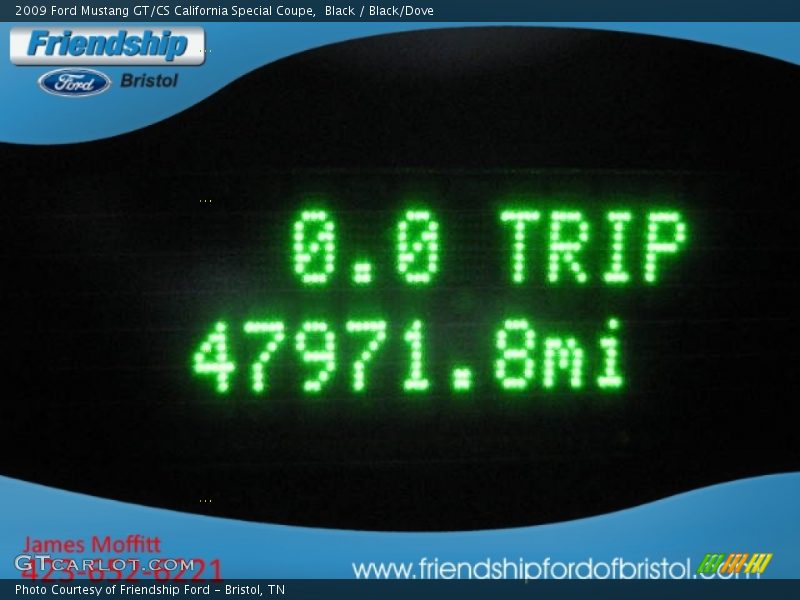 Black / Black/Dove 2009 Ford Mustang GT/CS California Special Coupe