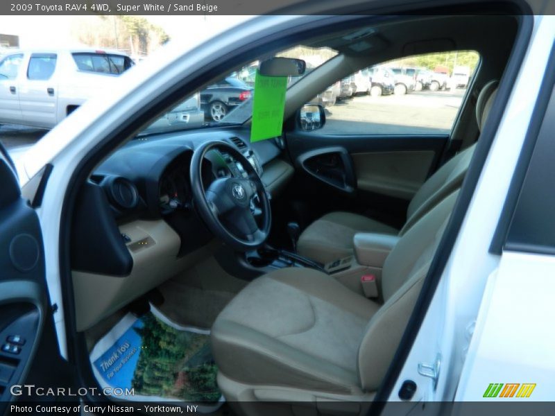 Super White / Sand Beige 2009 Toyota RAV4 4WD