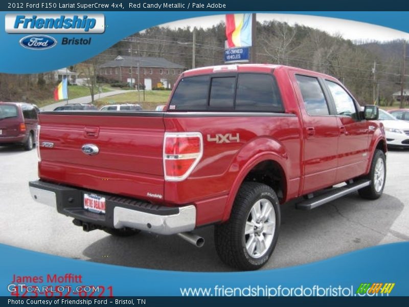 Red Candy Metallic / Pale Adobe 2012 Ford F150 Lariat SuperCrew 4x4