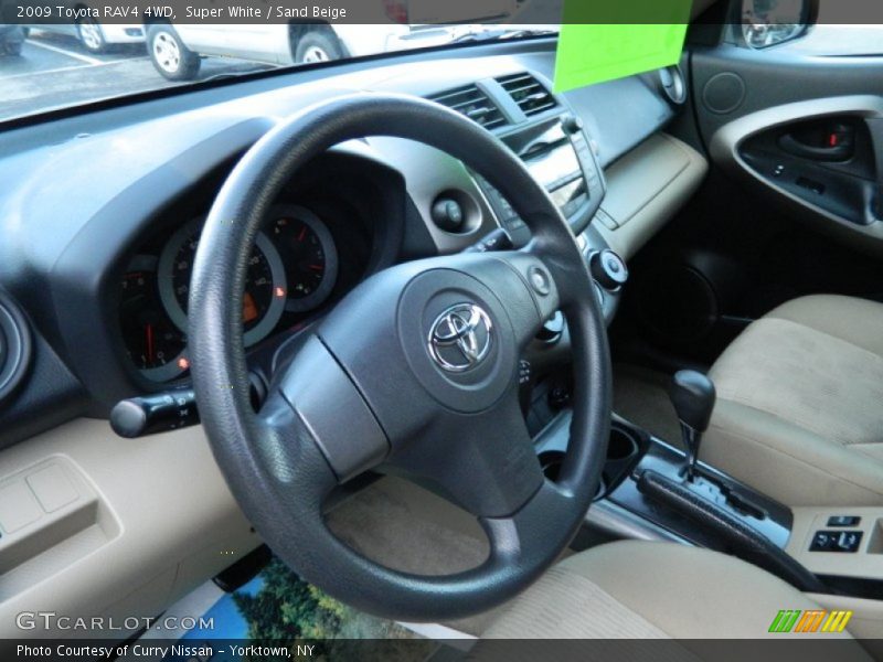 Super White / Sand Beige 2009 Toyota RAV4 4WD