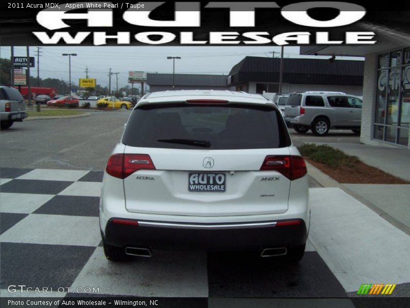 Aspen White Pearl / Taupe 2011 Acura MDX
