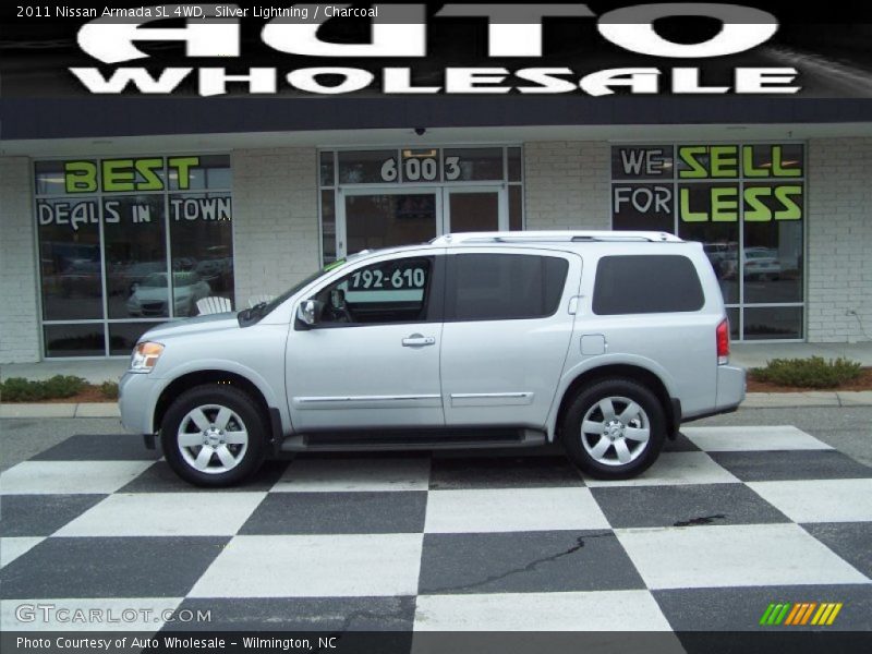 Silver Lightning / Charcoal 2011 Nissan Armada SL 4WD