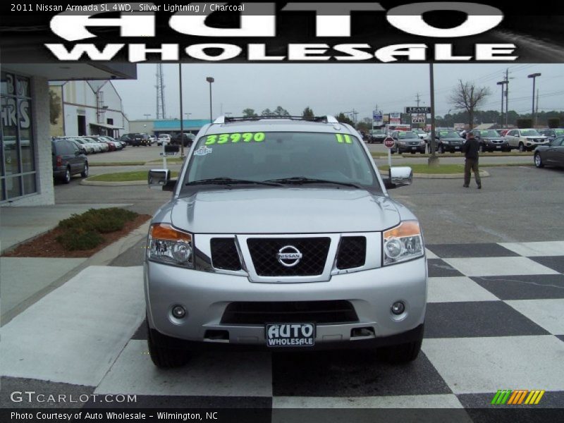 Silver Lightning / Charcoal 2011 Nissan Armada SL 4WD