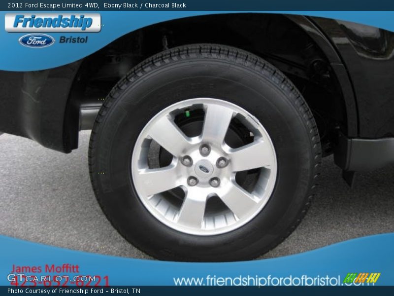 Ebony Black / Charcoal Black 2012 Ford Escape Limited 4WD
