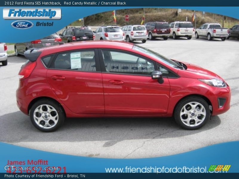 Red Candy Metallic / Charcoal Black 2012 Ford Fiesta SES Hatchback
