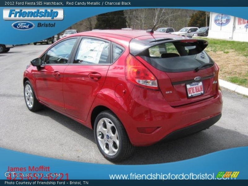 Red Candy Metallic / Charcoal Black 2012 Ford Fiesta SES Hatchback