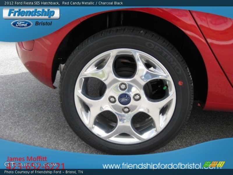 Red Candy Metallic / Charcoal Black 2012 Ford Fiesta SES Hatchback