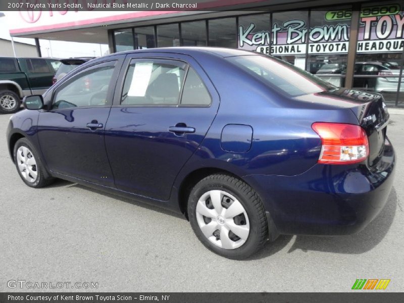 Nautical Blue Metallic / Dark Charcoal 2007 Toyota Yaris Sedan