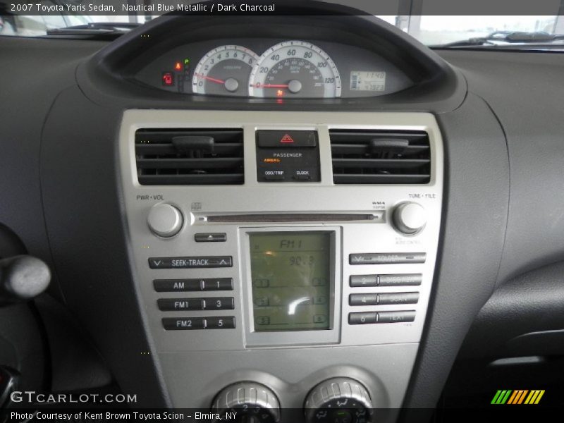 Nautical Blue Metallic / Dark Charcoal 2007 Toyota Yaris Sedan