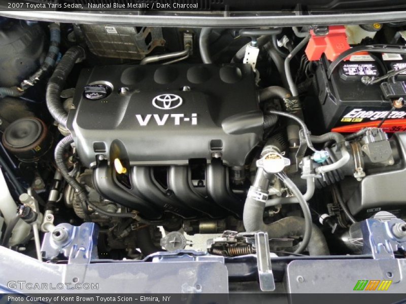 Nautical Blue Metallic / Dark Charcoal 2007 Toyota Yaris Sedan