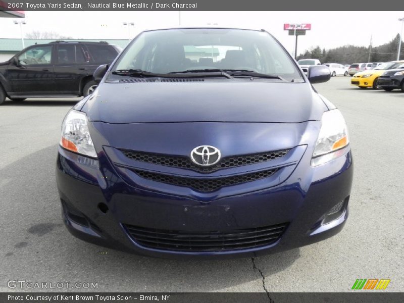 Nautical Blue Metallic / Dark Charcoal 2007 Toyota Yaris Sedan