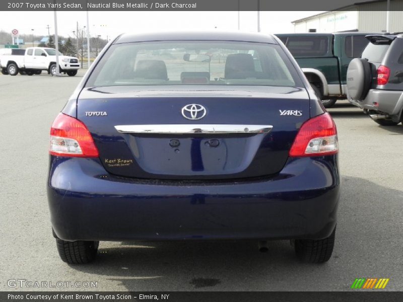 Nautical Blue Metallic / Dark Charcoal 2007 Toyota Yaris Sedan