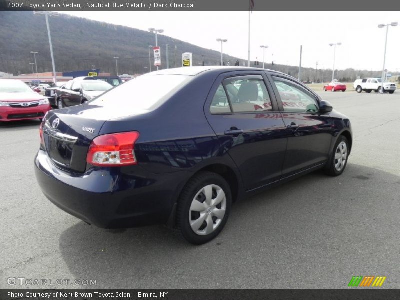 Nautical Blue Metallic / Dark Charcoal 2007 Toyota Yaris Sedan