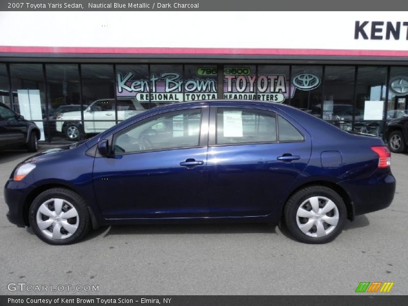 Nautical Blue Metallic / Dark Charcoal 2007 Toyota Yaris Sedan