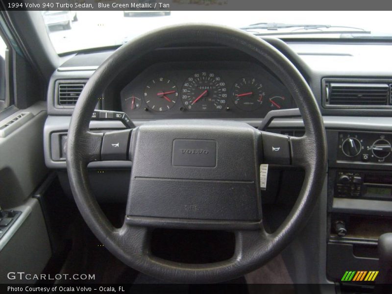 Blue Green Metallic / Tan 1994 Volvo 940 Turbo Sedan