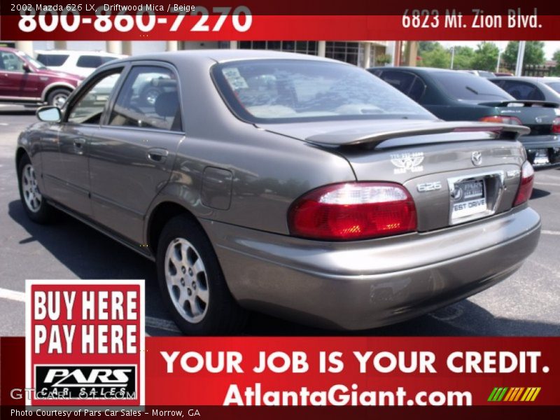 Driftwood Mica / Beige 2002 Mazda 626 LX